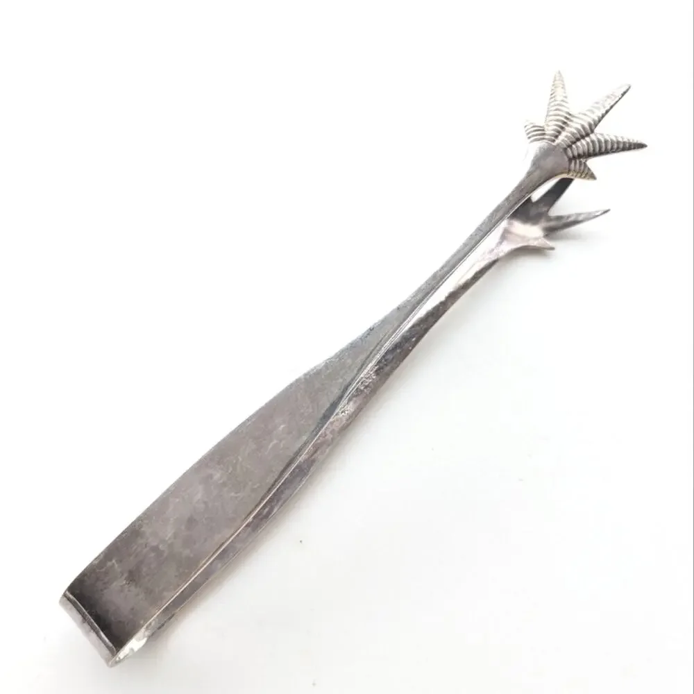 Vintage EPNS Silver Plated Unique Bird Talon Sugar Nips Ice Tongs England